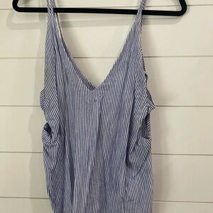 Lulu's Blue and White Striped Camisole
